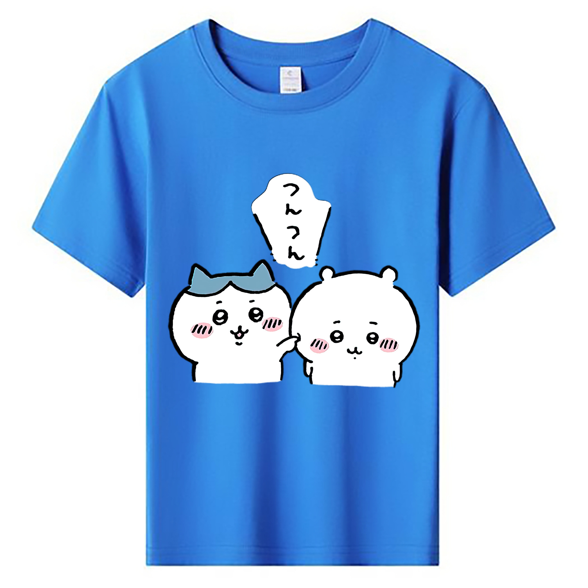 （画像用） ちいかわ ちいかわ Chii-kawa chiikawa 綿100％キッズTシャツ（フロントプリント）